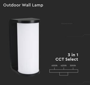 LED Venkovní nástěnné svítidlo LED/12W/230V 3000/4200/6500K IP65 černá