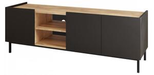 TV stolek/skřínka Rutori RO03, Barva: černá / černá + gold baroque 5903211429859
