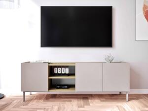 TV stolek/skřínka Rutori RO03, Barva: kašmír / kašmír + dub cremona 5903211429842