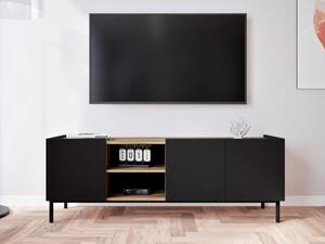TV stolek/skřínka Rutori RO03, Barva: černá / černá + gold baroque 5903211429859