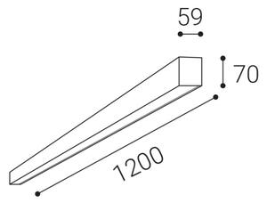 LED2 - LED Stmívatelné stropní svítidlo NOLI LED/40W/230V 3000K/3500K/4000K bílá
