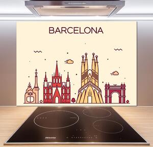 Panel do kuchyně Nápis Barcelona pksh-87486158