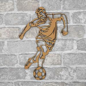 DUBLEZ | Dřevěná samolepka na zeď - Fotbalista