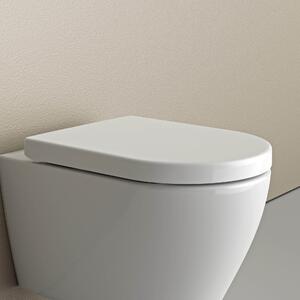 WC prkénko U1002 - funkce Soft-close, osvětlení LED - bílá lesklá