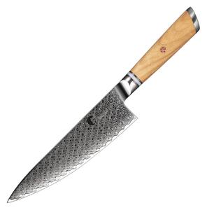 Japonský šéfkuchařský nůž z damaškové oceli SaKuRo Olive 20,3 cm