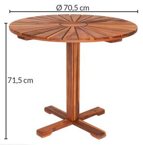 Deuba Zahradní stůl Sunrise - Ø70,5 cm 5