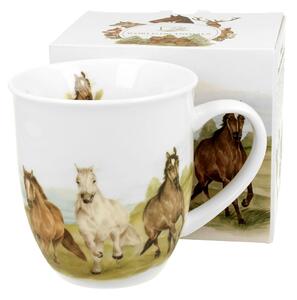 Porcelánový hrnek Horses 400 ml