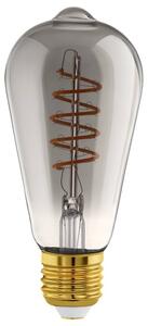 LED žárovka filament 110088 E27, 4W, teplá bílá, kouřové sklo