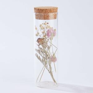 FLOWER MARKET Sušené kytky ve skle různé druhy