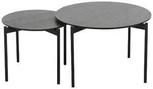 SADA ODKLÁDACÍCH STOLKŮ, černá, kov, kompozitní dřevo, 70/50/45/42/70/50 cm MID.YOU - Online Only konferenční stolky, Online Only