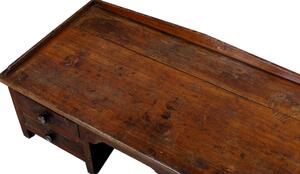 Starý kupecký stolek s šuplíky, 103x52x37cm