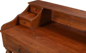 Psací stůl z teakového dřeva s šuplíky, 140x60x104cm