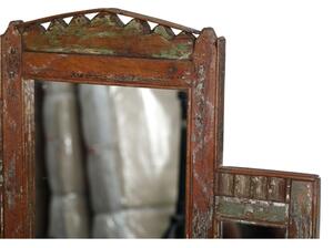 Zrcadlo v rámu z teakového dřeva, 63x3x68cm