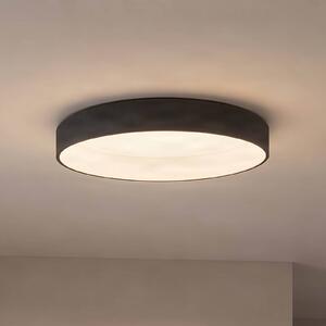 Arcchio LED stropní svítidlo Aleksi, Ø 60 cm, černé, kov,, stmívatelný, Černá, Kuchyň, kov, Moderní