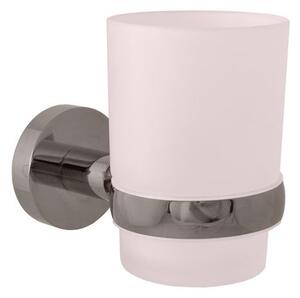 RAV Slezák Colorado Držák kartáčků sklo, kartáčovaná metal grey COA0201MGK