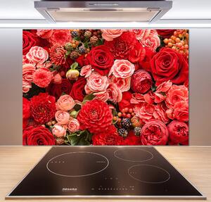 Panel do kuchyně Červené květiny pksh-89362554
