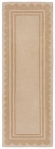 Flair Rugs koberce AKCE: 80x230 cm Ručně všívaný běhoun Lois Scallop Natural - 80x230 cm