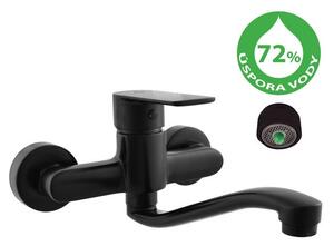 RAV Slezák Vltava ECO Umyvadlová/dřezová baterie spořící, černá VTE401.5/26CMAT