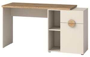 MELO | psací stůl ME8 | 130/170 cm | UNI provedení | kašmír/artisan