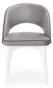 Jídelní židle MORANU světle šedá/bílá