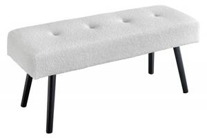 Lavice BOUTIQUE 100 CM bílá colin bouclé Nábytek | Doplňkový nábytek | Pokojové lavice
