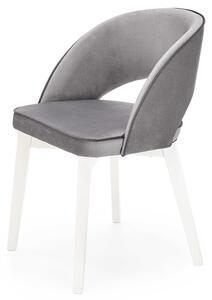 Jídelní židle MORANU světle šedá/bílá