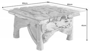 Konferenční stolek RIVERSIDE 80 CM masiv teak Nábytek | Obývací pokoj | Konferenční stolky | Všechny konferenční stolky