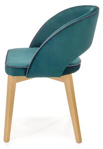 Jídelní židle MORANU dub medový/tmavě zelená