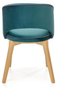 Jídelní židle MORANU dub medový/tmavě zelená