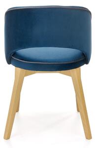 Jídelní židle MORANU dub medový/tmavě modrá