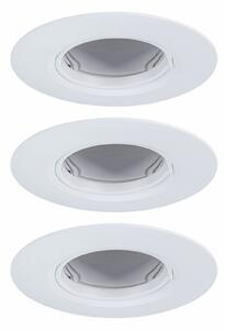 PAULMANN Vestavné svítidlo 3ks-sada nevýklopné kruhové 90mm GU10 max. 3x10W 230V bílá