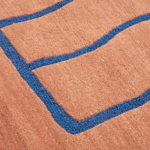 Barevný vlněný koberec Kave Home Llorell 160 x 230 cm