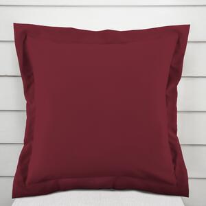 Biante Dekorační povlak na polštář s lemem Rongo RG-044 Tmavě bordó 50 x 60 cm