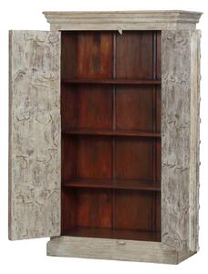 Skříň z mangového dřeva, staré teakové dveře s kováním, 101x51x170cm