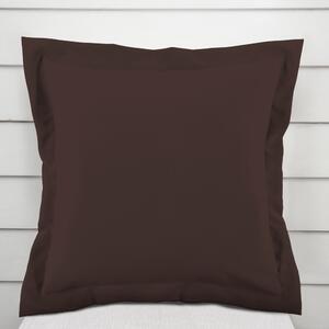Biante Dekorační povlak na polštář s lemem Rongo RG-051 Hnědý 50 x 60 cm