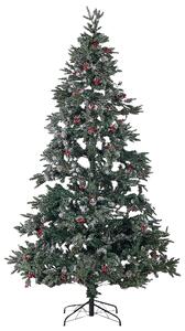 Zasněžený umělý vánoční stromeček 240 cm zelený DENALI
