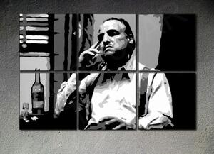 Ručně malovaný POP Art Godfather 6 dílný 150x100cm