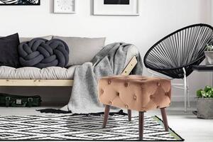 TABURET, textil, kompozitní dřevo, 40/48/60 cm - Online Only lavice, Online Only