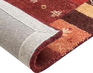 Vlněný koberec gabbeh 140 x 200 cm červený SINANLI