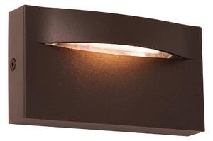 Venkovní nástěnné svítidlo LED Vita, rezavě hnědá, 13,7 x 7,5 cm
