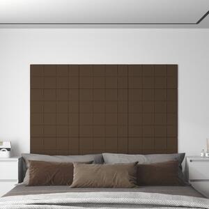 Nástěnné panely 12 ks hnědé 60 x 30 cm textil 2,16 m²