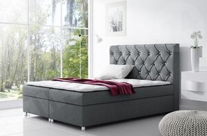 Kontinentální postel Balicci, Rozměr postele: 200 x 200 cm, Barva:: ekokůže Soft 017 (bílá) Mirjan24 5902928290271