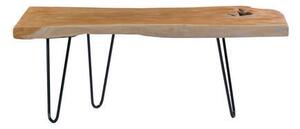 KONFERENČNÍ STOLEK, barvy teak, dřevo, kov, 100/25-40/40 cm XXXL - Online Only konferenční stolky, Online Only