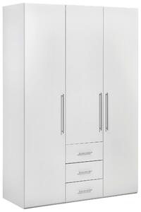 ŠATNÍ SKŘÍŇ S OTOČNÝMI DVEŘMI, bílá, vysoce lesklá bílá, 146,6/218,6/59,5 cm Xora
