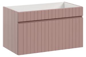 CMD COMAD - Koupelnová skříňka pod umyvadlo Iconic Rose - růžová - 80x46x46 cm