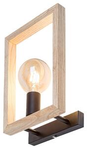 Rabalux Nástěnné svítidlo Indigo 1x40W | E27 - světlé dřevo, černá