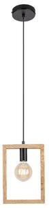 Rabalux Závěsné stropní svítidlo Indigo 1x40W | E27 - světlé dřevo, černá