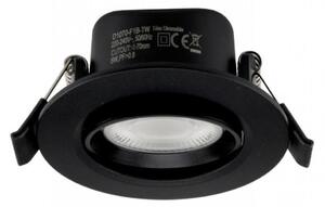 Deko-Light vestavné bodové svítidlo - Surtur Tilt 68, 6 W, DTW, 1800-2700 K, černá 565460