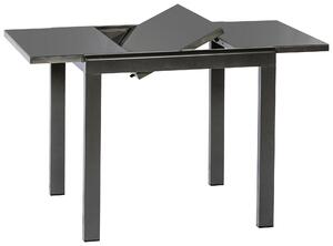 ZAHRADNÍ STŮL, kov, sklo, 80-120/75,5/70 cm Gardenson, Online Only