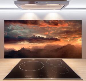 Panel do kuchyně Západ slunce hory pksh-90609919